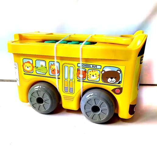 Sunta Building Blocks In Trolley Container - 30Pcs (School Bus)
