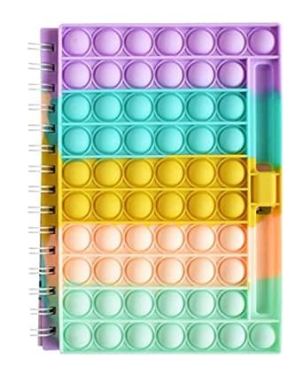 Mirada Happy Pop It Notebook with Pen Holder
