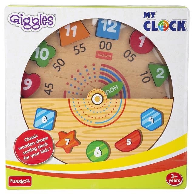 Giggles - My Clock, Shape sorting clock puzzle