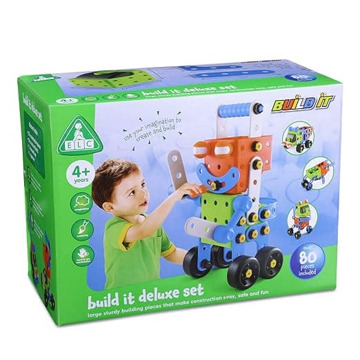 Early Learning Centre Build It Deluxe Set Gears Building Set, Inspires Imagination, Develops Motor Skills, Ideal for Toddlers & Kids, Multi