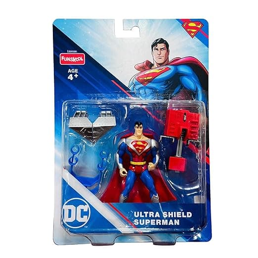 Funskool Ultra Shield Superman Classic Action Figures with Articulation 6 inches collectible for 4-year-Old Kids and above Toy