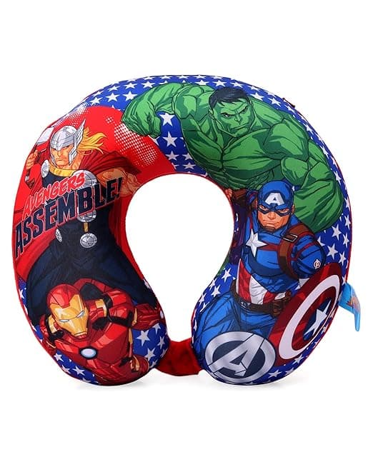 Ramson Avengers Print Ultrasoft Memory Foam Neck Pillow for Travelling