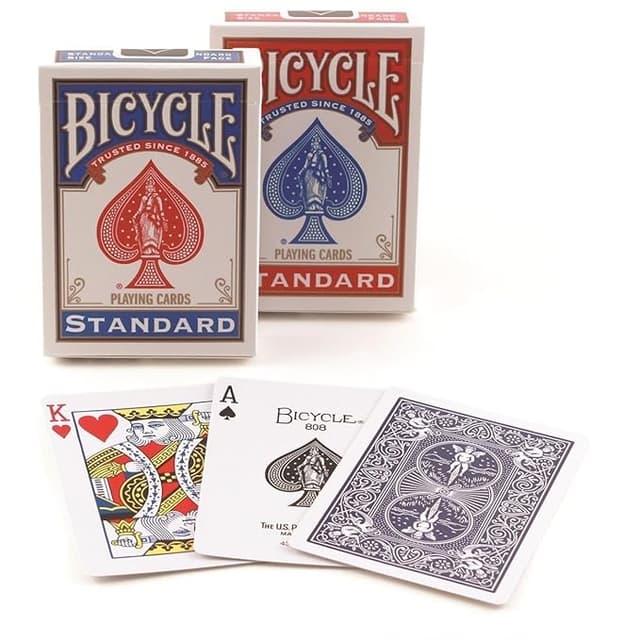Bicycle Standard Index Playing Cards 1 Deck, Colors May Vary (Red or Blue) Pack of 1