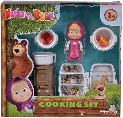 Masha & the Bear Masha And The Bear Mini Cooking Set By Fratelli Masha Doll With Cooking Set 2 Inch Masha Doll And ts Cooking Accessories Made In India