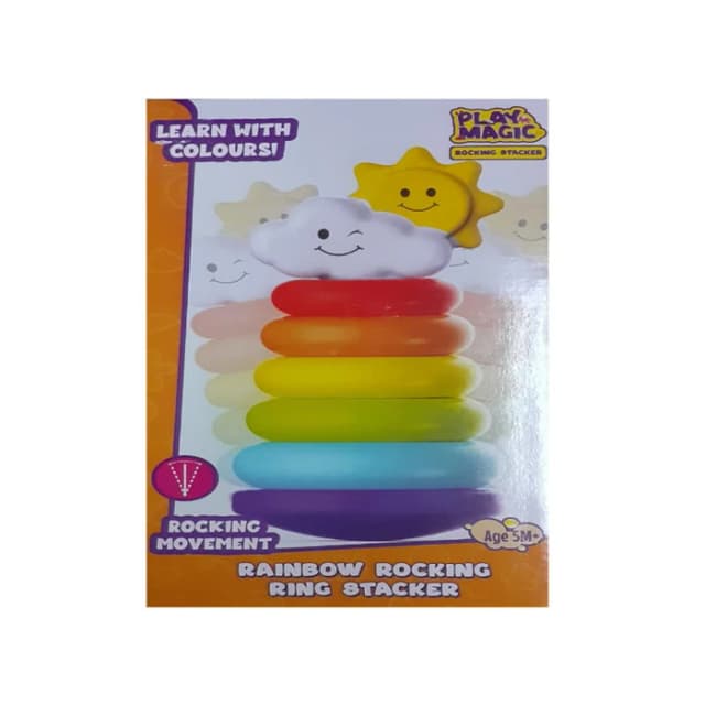 Playmagic Rainbow Rocking Ring Stacker
