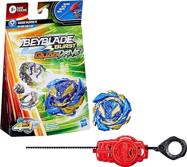 BEYBLADE Burst QuadDrive Salvage Valtryek V7 - Beyblade Spinning Top Starter Pack Toy, Beyblade Battling Game