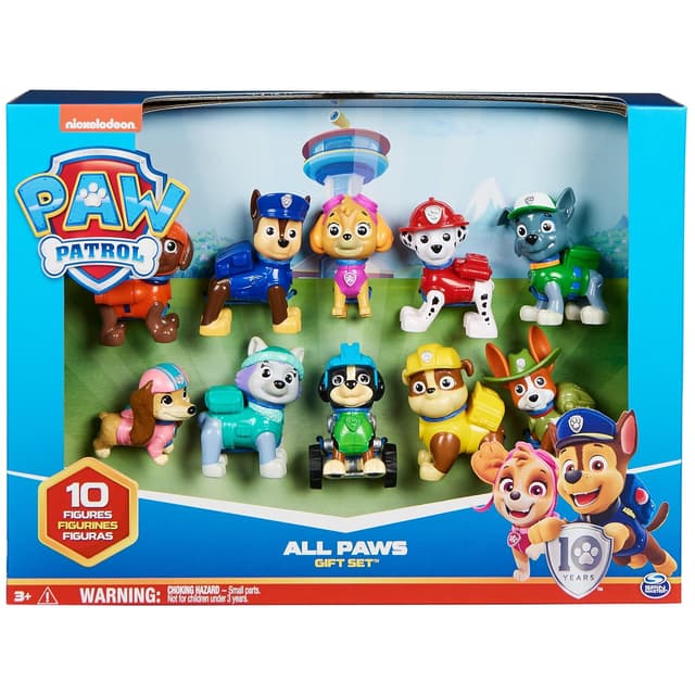 Paw Patrol All Paws Gift Pack – 10 Collectible Action Figures for Kids Aged 3+