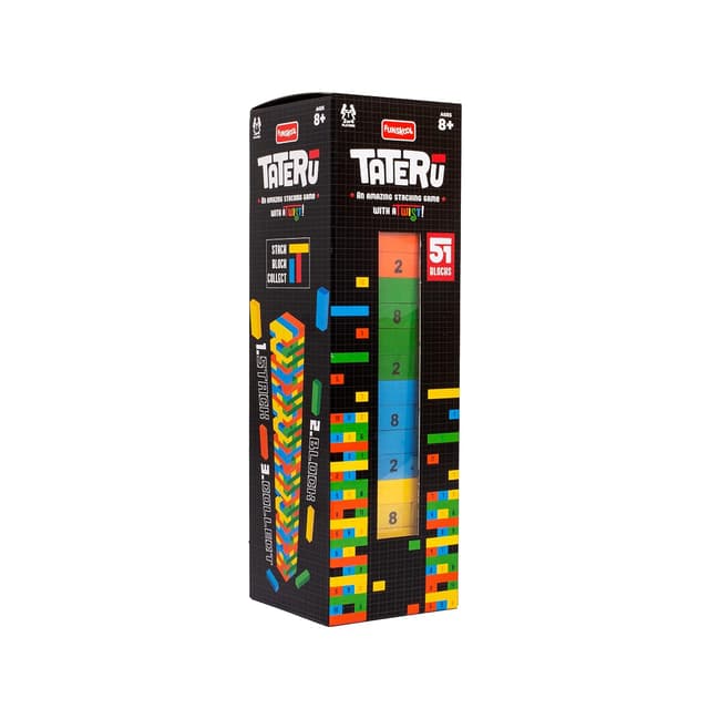 Funskool Adult Games,Tateru, Hardwood Blocks, Stacking Tower, Strategy Game, Stack Block Collect for 2 Or 4 Players,Ages 8 and Above