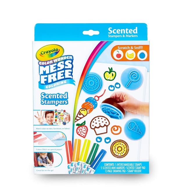 Crayola Color Wonder Scented Stampers for Kids, No Mess Markers, Gift