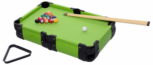 Innov8 Mini Pool Table Set, Rectangular, Pockets, Durable Material, Triangle Ball Rack, Indoor Gaming