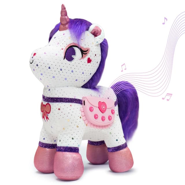 Shifu ZeeZee The Smart Storyteller  Singing & Talking Unicorn Friend Soft Toys for Kids Unlimited Content on The App Rhymes Stories Pretend Play