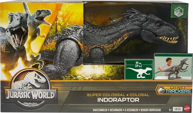 Mattel Jurassic World: Fallen Kingdom Dinosaur Action Figure, Large Indoraptor Dino Toy with Eating Feature, 3 Feet