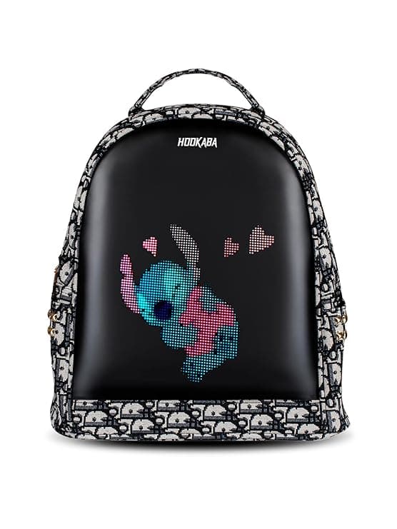 Hookaba: Dazz Roll-LED Women Backpack for Office, School, College, Travel, Parties, Waterproof IPX5 & 1 year Manufacturer Warranty