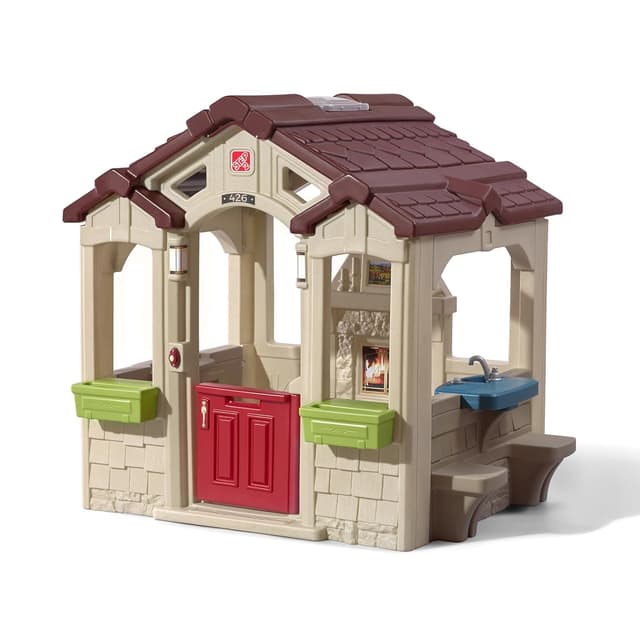 Step2 Charming Cottage  Playhouse – Indoor/Outdoor Interactive Playset for Toddlers Ages 2+