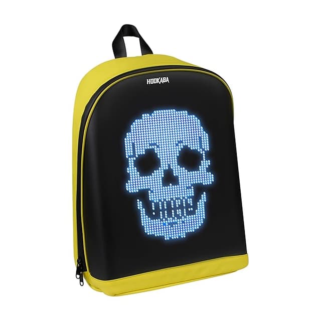 Hookaba:Urban Buzz-Unisex LED Backpack,1 year Manufacturer Warranty, Waterproof IPX5 Premium Oxford & TPU Fabric, 15.6" inch Laptop-17 Ltrs for Office, School, College & Travel