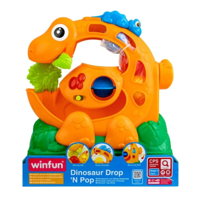 Winfun Dinosaur Drop N Pop Demo Batteries Included