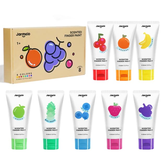 Jar Melo Scented Finger Paint-8 colors