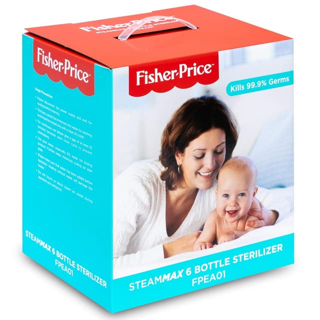 Fisher-Price 6 Bottle Sterilizer for Baby Milk Bottles and Accessories - (Sterilizer)