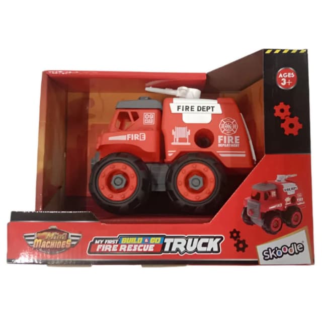 Skoodle My First Build and Go Fire Rescue Fire Extinguisher Truck