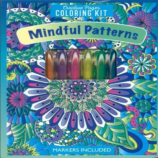 Mindful patterns creative pages coloring kit