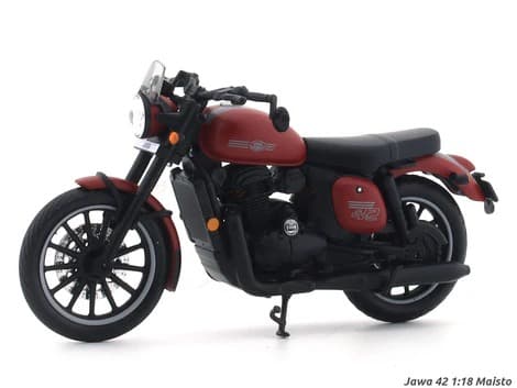 Jawa 42 Red – 1:18 Scale Diecast Motorcycle Model – Collectible Miniature Bike for Display, Gifting & Décor (14+ Age)