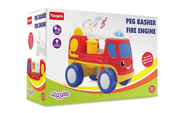Funskool Giggles Peg Basher Fire Engine