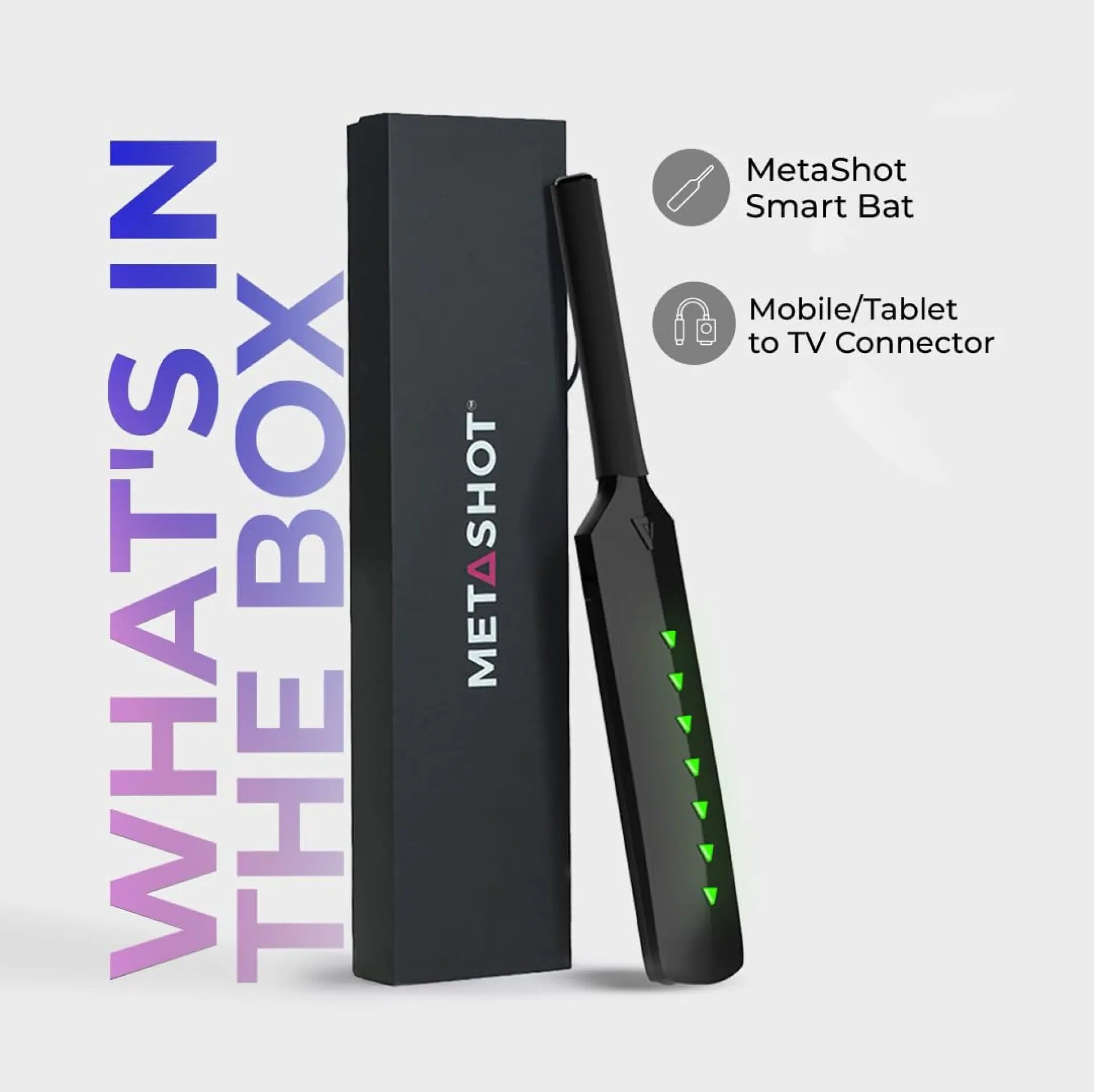 Smart Bat Rosa MetaShot Smart Bat With TV Connector – Knick Knack