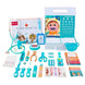 Knick Knack Wooden Dental Kit | Silicone Medical Playset for Toddlers - Educational Montessori Pretend Dentist Role Play Toy for Boys & Girls (Blue)