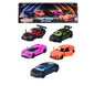 Majorette Light Racer Giftset With Different Die Cast Metal Vehicles, Age 3+, Set Of 5, Multicolor