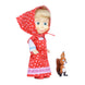 Masha and the Bear 12 Cm Toy Doll | Famous Cartoon | Ideal Gift Set for Girls Kids (Masha with Animal - RED)