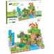 Magnetic World Building Blocks Set | Mini Themed Magnetic Cubes for Kids Ages 3 and Up (114 Pieces)