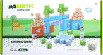 Magnetic World Building Blocks Set | Mini Themed Magnetic Cubes for Kids Ages 3 and Up (89 Pieces)