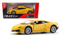 Rmz City Lamborghini Huracan Coupe 5Inch Diecast Model Collectible Series Vehicle with Opening Doors & Pullback Action Yellow