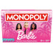MONOPOLY: Barbie Edition Board Game, Ages 8+, 2-6 Players, Fun Family Games for Kids and Adults, with 6 Barbie-Themed Pink Zinc Tokens, Kids Gifts