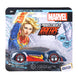 SKOODLE Marvel Pull-Back Hyper Car for Kids - Captain Marvel Edition, Marvel Inspired Toy Cars with Sturdy and Long-Lasting Construction, Enhances Motor Skills and Fun Vehicle Toy for Gifting - Blue