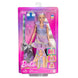 Barbie Fun & Fancy Doll & Accessories, Blonde Fashion Doll with Extra-Long Hair & 2 Looks, Including Silver Metallic Dress & Hair Extension, JCT72
