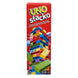 Mattel UNO Stacko Game with 45 Colored Blocks & Loading Tray | Family Stacking Game for Kids