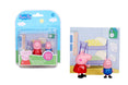 PEPPA PIG and George Twin Figure Fun Pack with Two Poseable Figures and a Scene Card