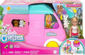 Barbie® Camper, Chelsea™ 2-in-1 Playset with Small Doll, 2 Pets & 15 Accessories, Vehicle Transforms into Camp Site