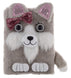 Mirada Bow Bow Puppy Plush Notebook