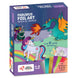 Chalk and Chuckles Art and Craft Kit, Fabulous Foil Art, for Girls, Boys Age 4-9 Year, Create 12 Magical World Theme Pictures -Princess, Unicorn Toys, Mess-Free Sticker for Kids, Paper, Multicolor