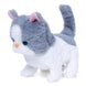 Fuzzbuzz Huggable Cuddly Sasha Walking Cat Stuffed Toy, Soft Toys for Kids, Cute Plushies Purple, Multicolour, 3Y+ | Soft Plush Toy for Kids | Cute, Safe & Gift-Friendly