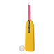 Santoi Foam Cricket Bat & Ball Easy Grip Handle Set for Kids (Yellow)