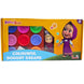 Masha and The Bear Colourful Doughy Dreams Play Dough Set, Includes Masha with Animals Figure and Moulds for Kids 3+