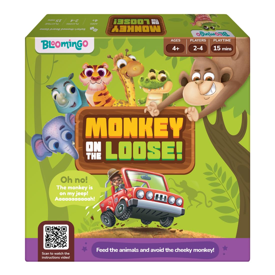 Bloomingo Monkey On The Loose | Fun Jungle Adventure Board Game – Knick ...
