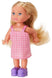 Evi Mini Trolley Doll Set with Carry Case for Children Aged 3+ (Strip Print Dress)