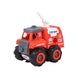 SKOODLE Mini Machines Build & Go Fire Extinguisher Vehicle Truck with T-Shape Screw Driver Rotating Ladder Miniature Fire Rescue Pretend Play Toy for Kids Multicolor Age 3+