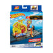 Hot Wheels City Track Set with 1 Toy Car, Pizza-Themed Playset with Car-Activated Features, Connects to Other Sets, Drive-Through Pizza Shop
