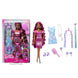 Barbie® Doll, Fun & Fancy™ Hair with Extra-Long Colorful Brunette Hair and Shimmery Pink Dress, 10 Hair and Fashion Play Accessories