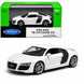 Welly 2009 Audi R8 V10 Coupe 1:64 Scale Die-Cast Car (White)